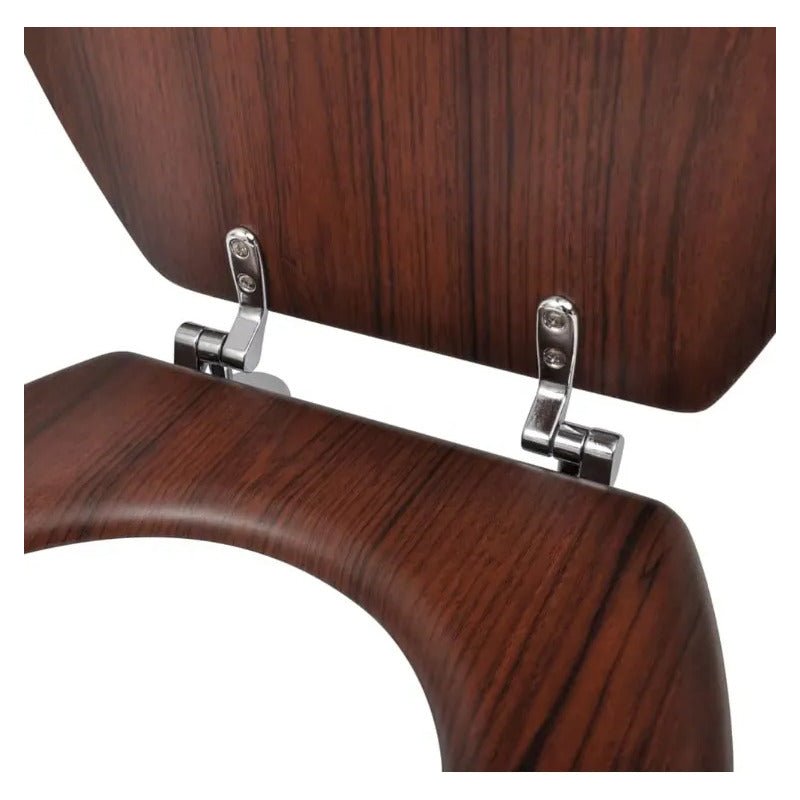 Tapa Asiento De Inodoro Water Mdf Madera Tabaco