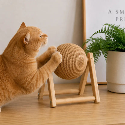 Minimal Rascador Para Gatos Funcional Y Estilizado Madera
