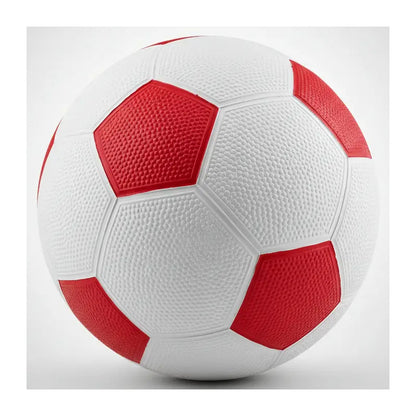 Pelota De Fútbol Clásica De Goma N°5 Rojo