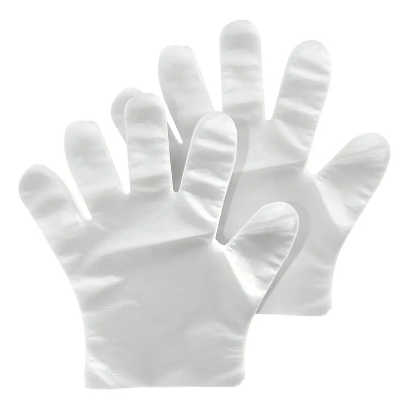 Guantes Descartables Multiusos Limpieza/alimentos 100 Piezas Transparente Unico