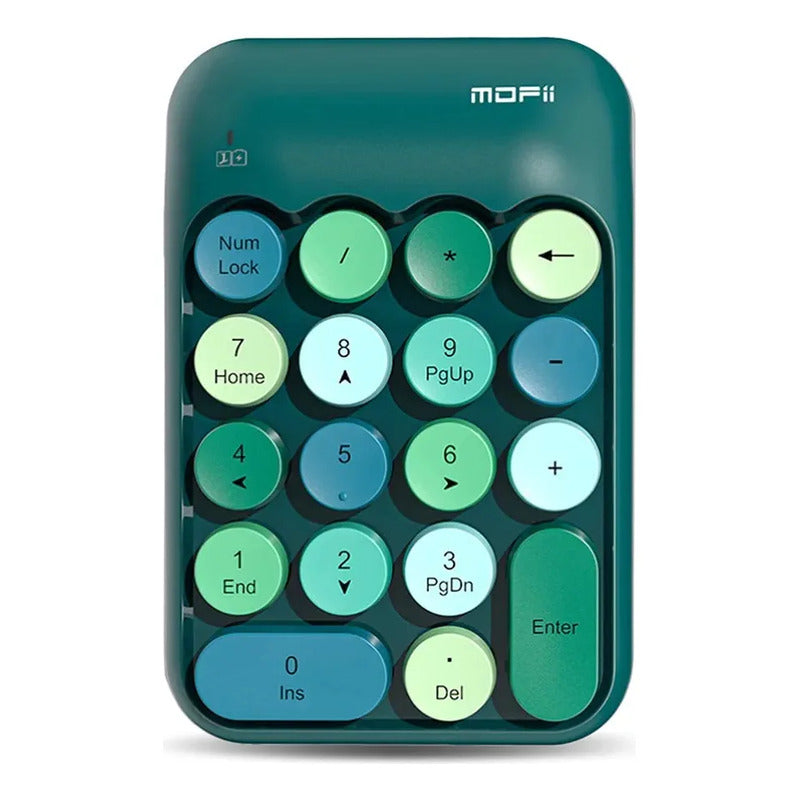 Teclado Numerico Inalambrico Mofii Aesthetic Teclas Retro Multicolor Inglés Internacional
