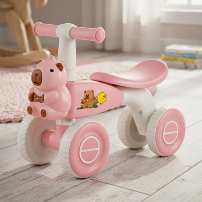 Andador Infantil Pata Pata Capibara Con 4 Ruedas Rosa Rosa