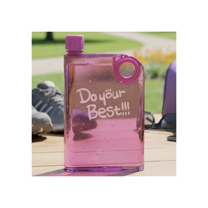 Botella De Agua Plana 380ml Para Mochila