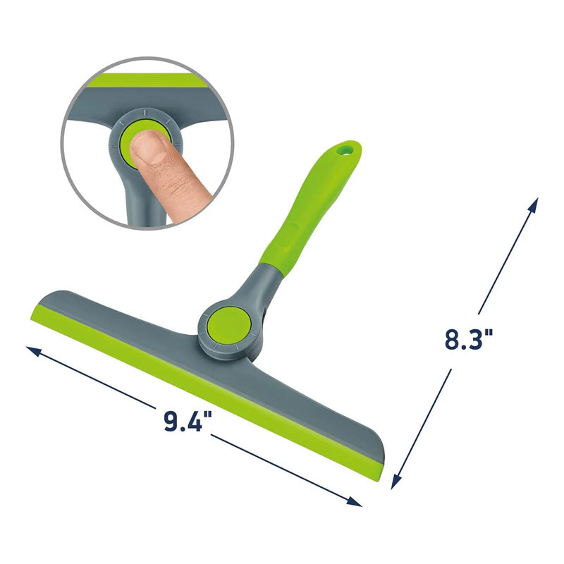 Lampazo De Vidrio Manual Verde 360 Grados Rotación Verde Claro