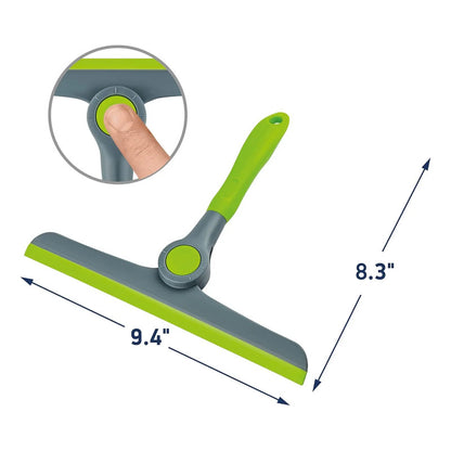 Lampazo De Vidrio Manual Verde 360 Grados Rotación Verde Claro