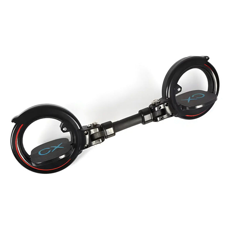 Skate Cycle Patineta 8x Plegable 2 Ruedas Negro