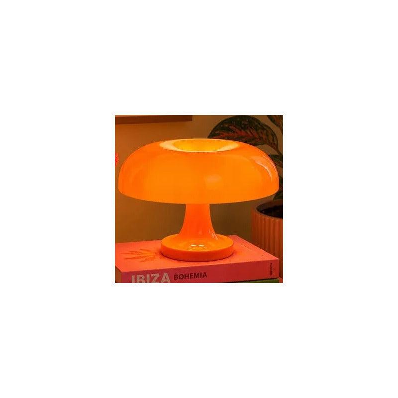 Lámpara De Escritorio Portátil Hongo Naranja Naranja