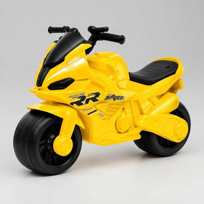 Moto Infantil Pata Pata Racing Amarilla Para Niños
