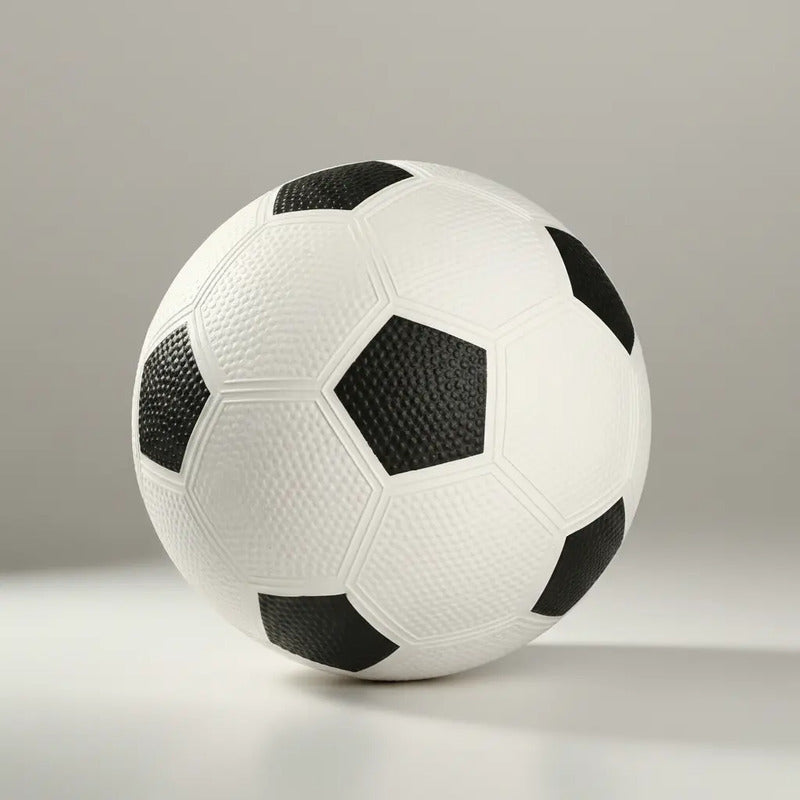 Pelota De Fútbol Clásica De Goma N°5 Negro