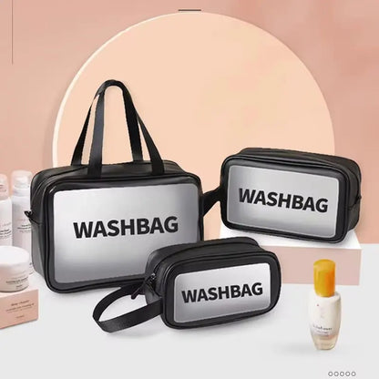 Set 3 Neceser Washbag Portacosmeticos Maquillaje Viaje Negro