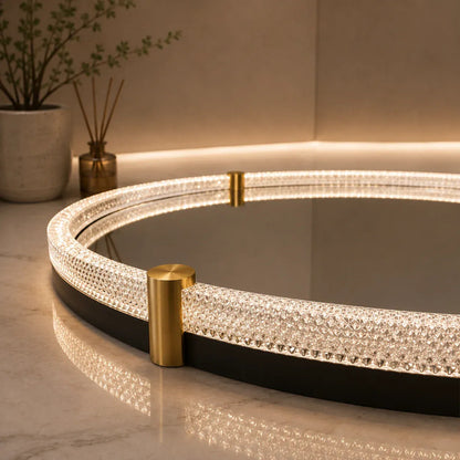 Espejo Luz Led Luxa Marco Acrilico 60cm Acrílico