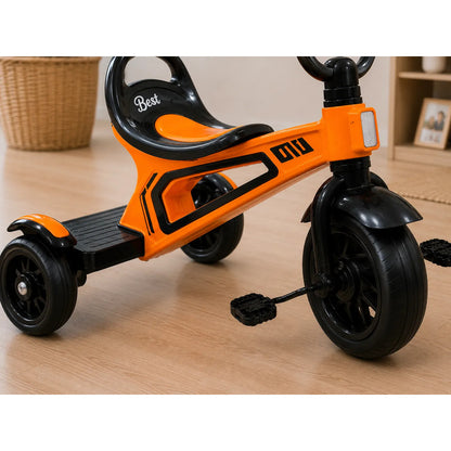 Triciclo Para Niños 3 Ruedas Con Pedales Deportivo Infantil Naranja