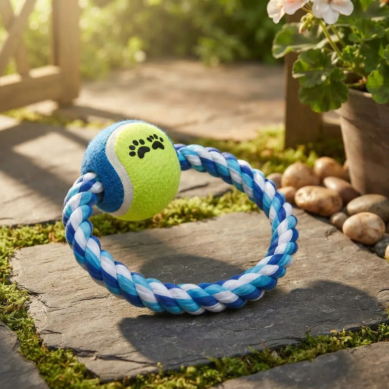 Pelota Interactiva Para Perro Y Gato Aro Azul