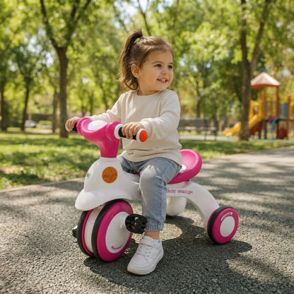 Triciclo Infantil Niños 3 Ruedas Baby Carriage Con Pedales Rosa Chicle