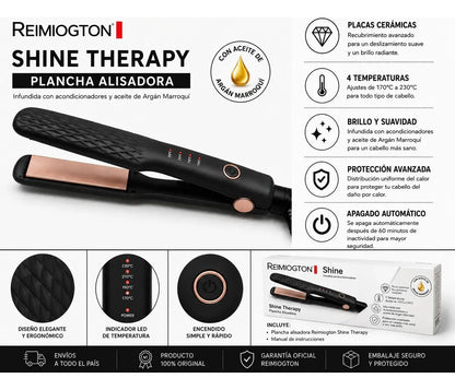 Plancha Alisadora Reimiogton Shine Therapy Re-2518