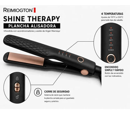 Plancha Alisadora Reimiogton Shine Therapy Re-2518