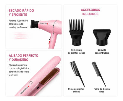 Set 6 En 1 Secador Planchita Reimiogton