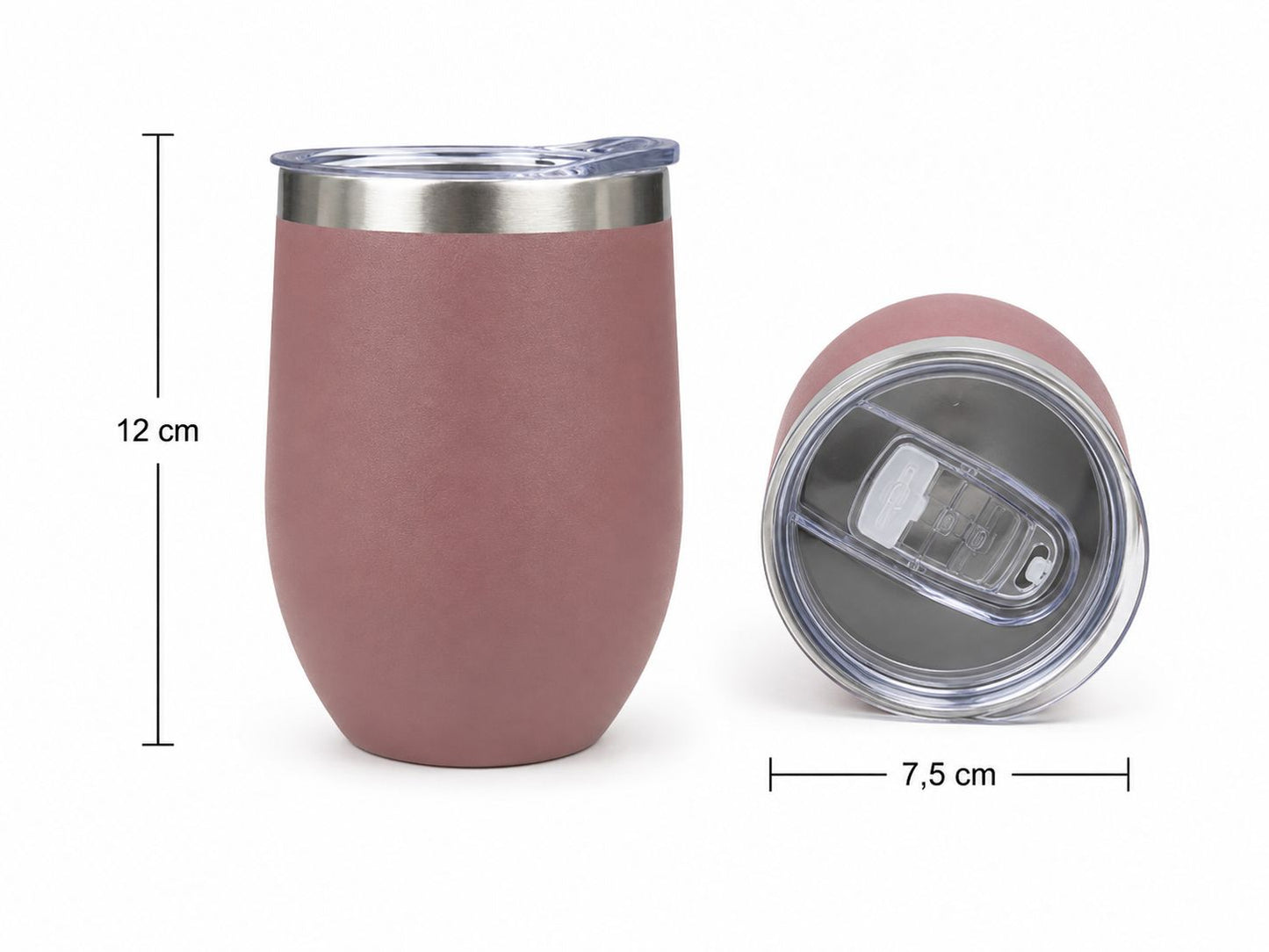 Mate Térmico de Acero Inoxidable con Tapa Hermética 360ml