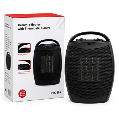 Calefactor Cerámico Portátil con Termostato – 1500W
