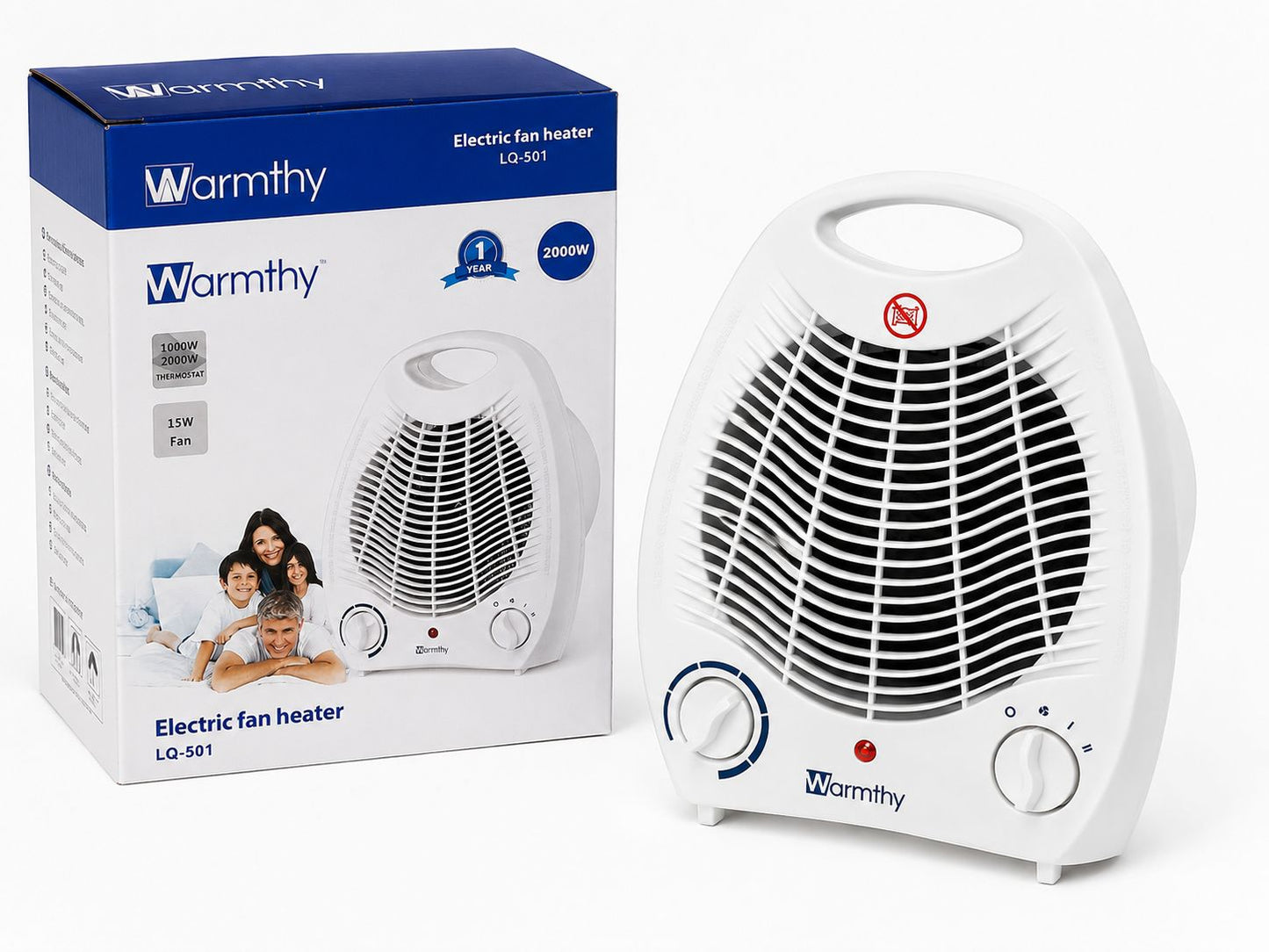 Estufa Caloventilador Warmthy 2000W con Termostato