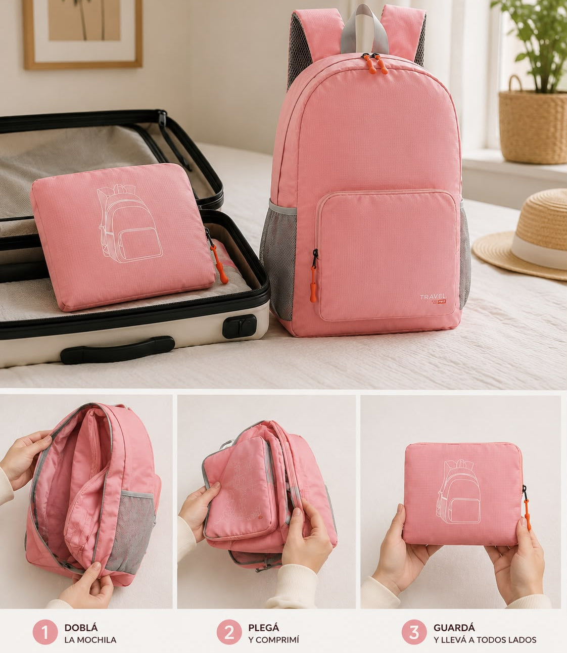Mochila Plegable de Viaje