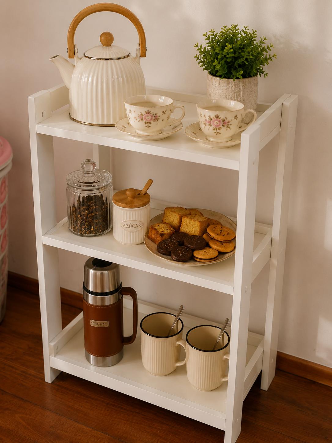 Mueble Desayunador Aparador Nórdico Blanco