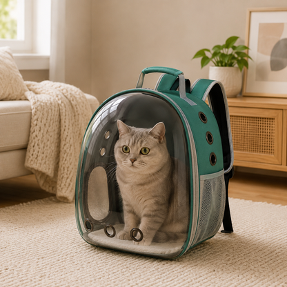 Mochila Transparente para Mascotas