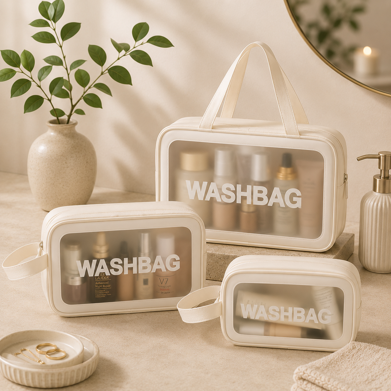 Set 3 Piezas Neceser Washbag Impermeable